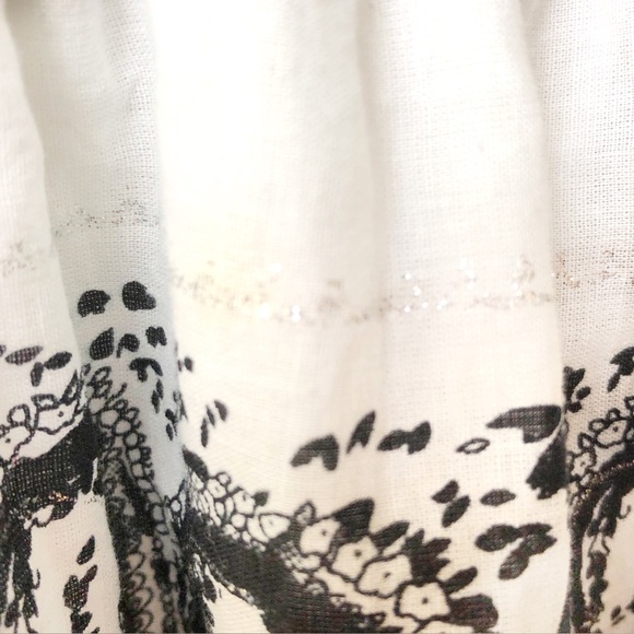 *SOLD* Cool Cotton Paisley Sundress Fully Lined Padded Top Elastic Shirring Sz L - Picture 6 of 12